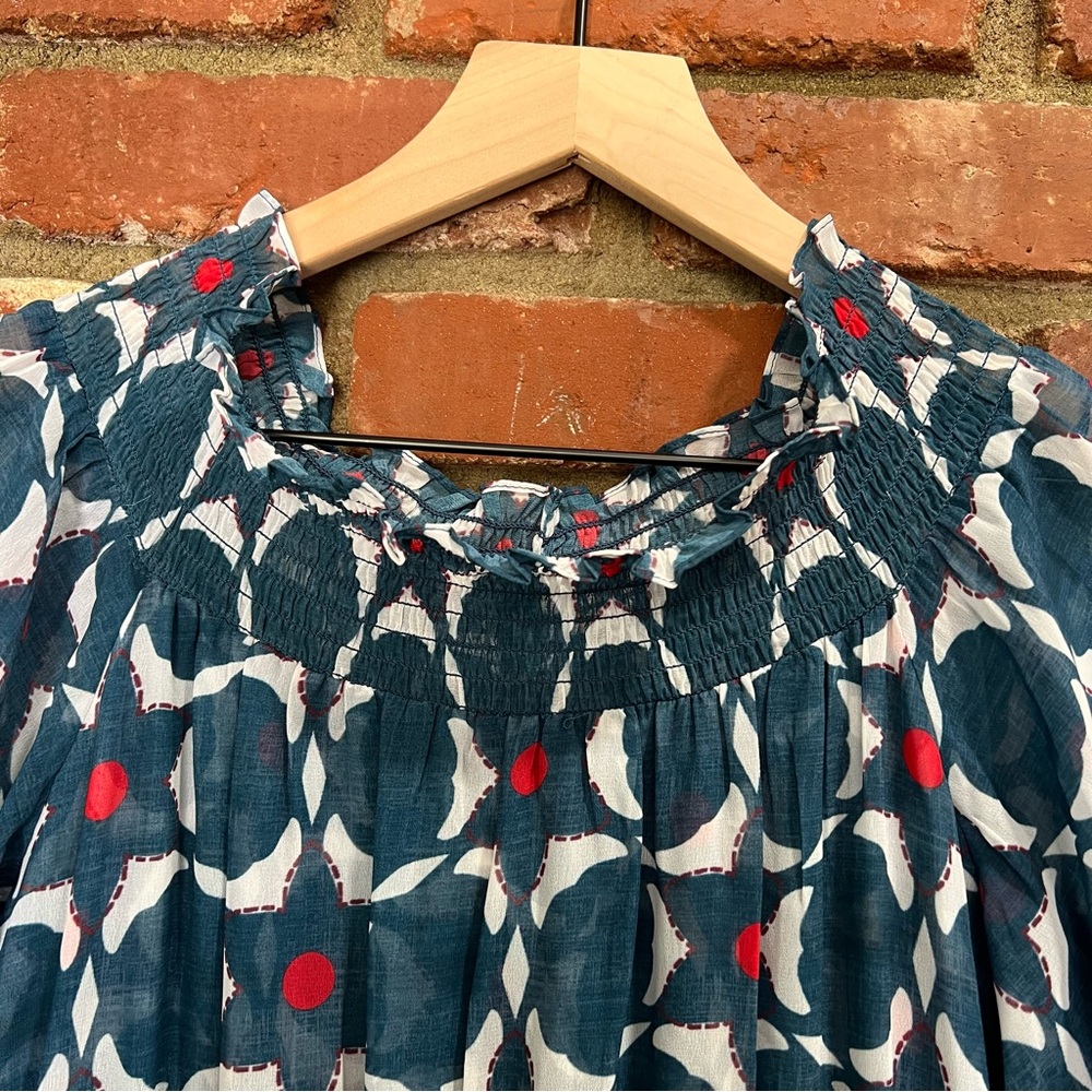 Anthropologie Sachin & Babi women’s size 8 mosaic off the shoulder midi dress - Picture 4 of 13